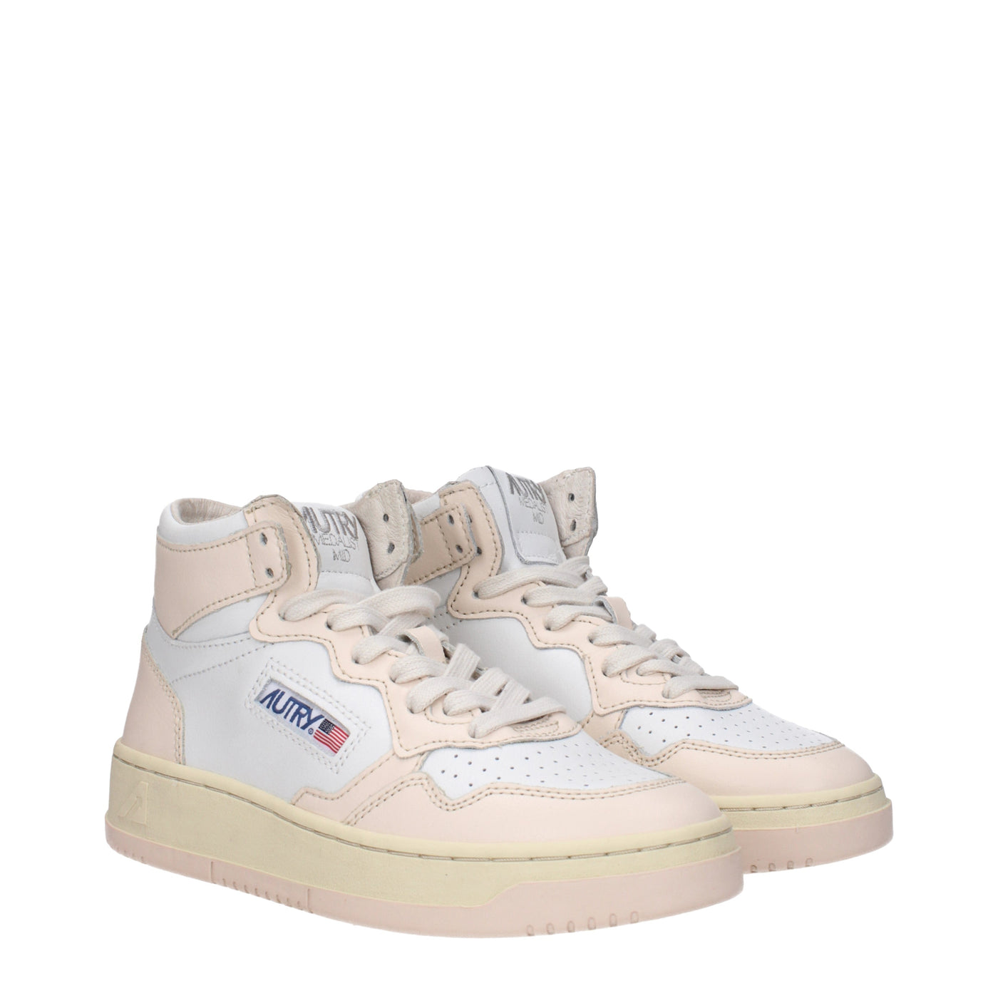Autry Sneakers Medalist Mid Womens Skin White/Nude - Image 2