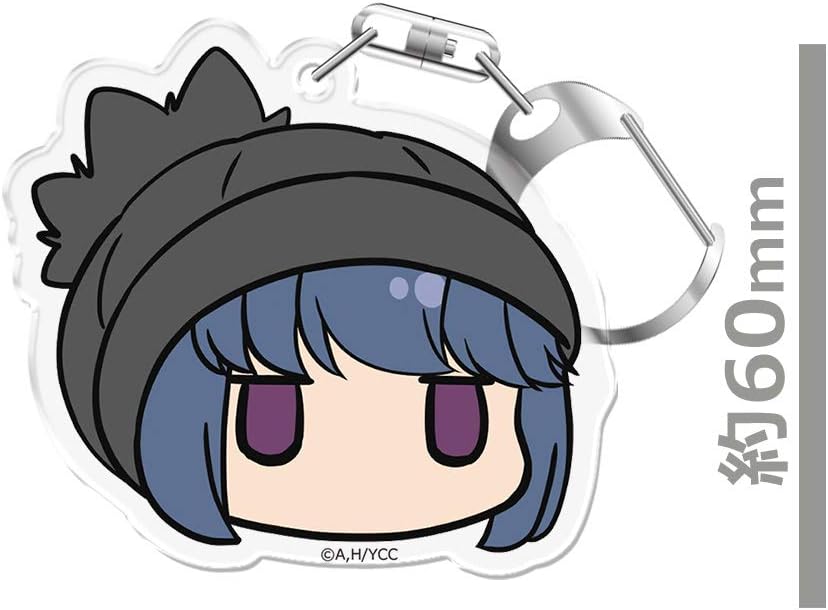 Yurucamp Face Stamp Key Chain Rin Shima High Bocce Ver.