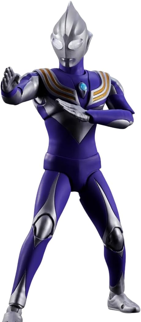 S.H. Figuarts Ultraman Tiga, Sky Type, Approx. 5.9 inches (150 mm), ABS & PVC Pre-Painted Figure