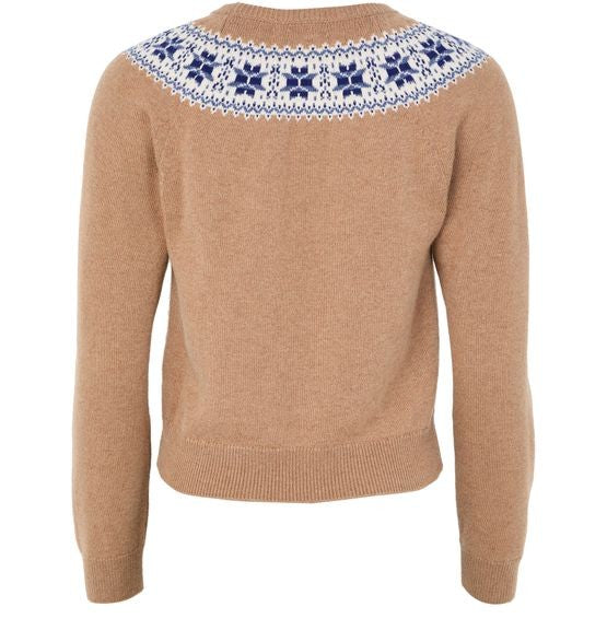 CELINE Crew neck sweater in Fair Isle cashmere - Image 2