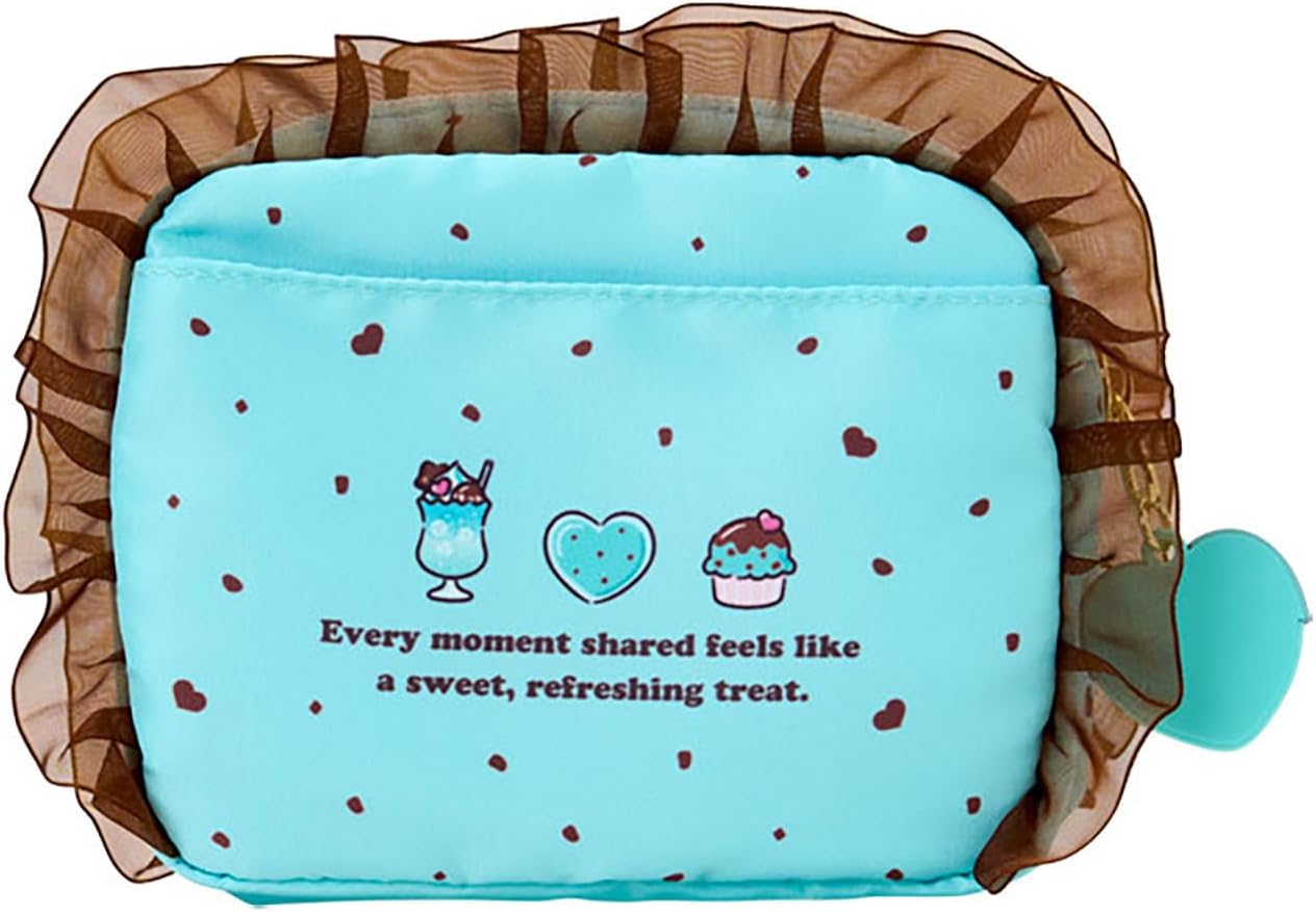 Sanrio 444316 Pouch, Chocolate Mint, Polyester, Cotton, ABS Resin, For Ages 3 and Up