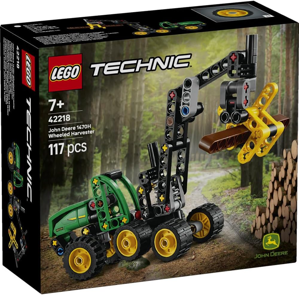 Lego 42218 Technic, John Deere 1470H, Harvester with Wheels, Boys, Girls, Kids, 7 Years, 8 Years, 9 Years, Elementary School, Boys, Girls, Kids, Vehicles, Motorcycles, Vehicles, Cars, Mini Cars