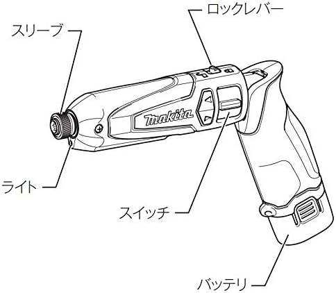 Makita TD021DSHSP Rechargeable Pen Impact Driver (Battery and Charger Included) Blue