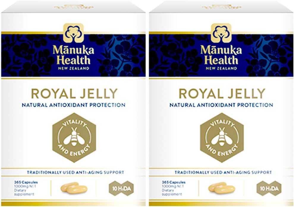 Royal Jelly, Manuka Health, 365 Capsules, 2 Packs