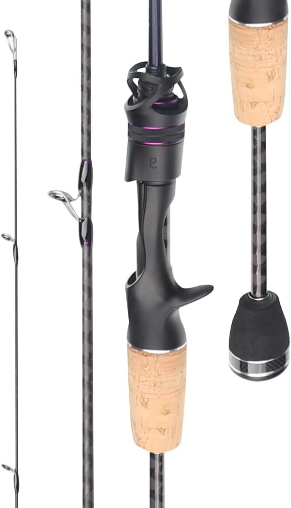 Ultra Light Ultra Soft UL Sensitive Solid Tip Carbon Lure, Carbon Fiber Fishing Rod, Casting/Spinning Rod, 5.9 ft (1.51 m), 6.6 ft (1.68 m), 2 Strings, Small Items, Casting Rod, Fishing Tool