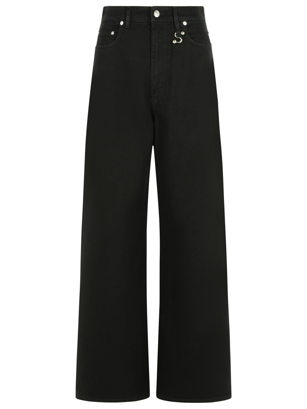 Sportmax SportMax 'Syamese' Black Cotton Jeans - Image 2