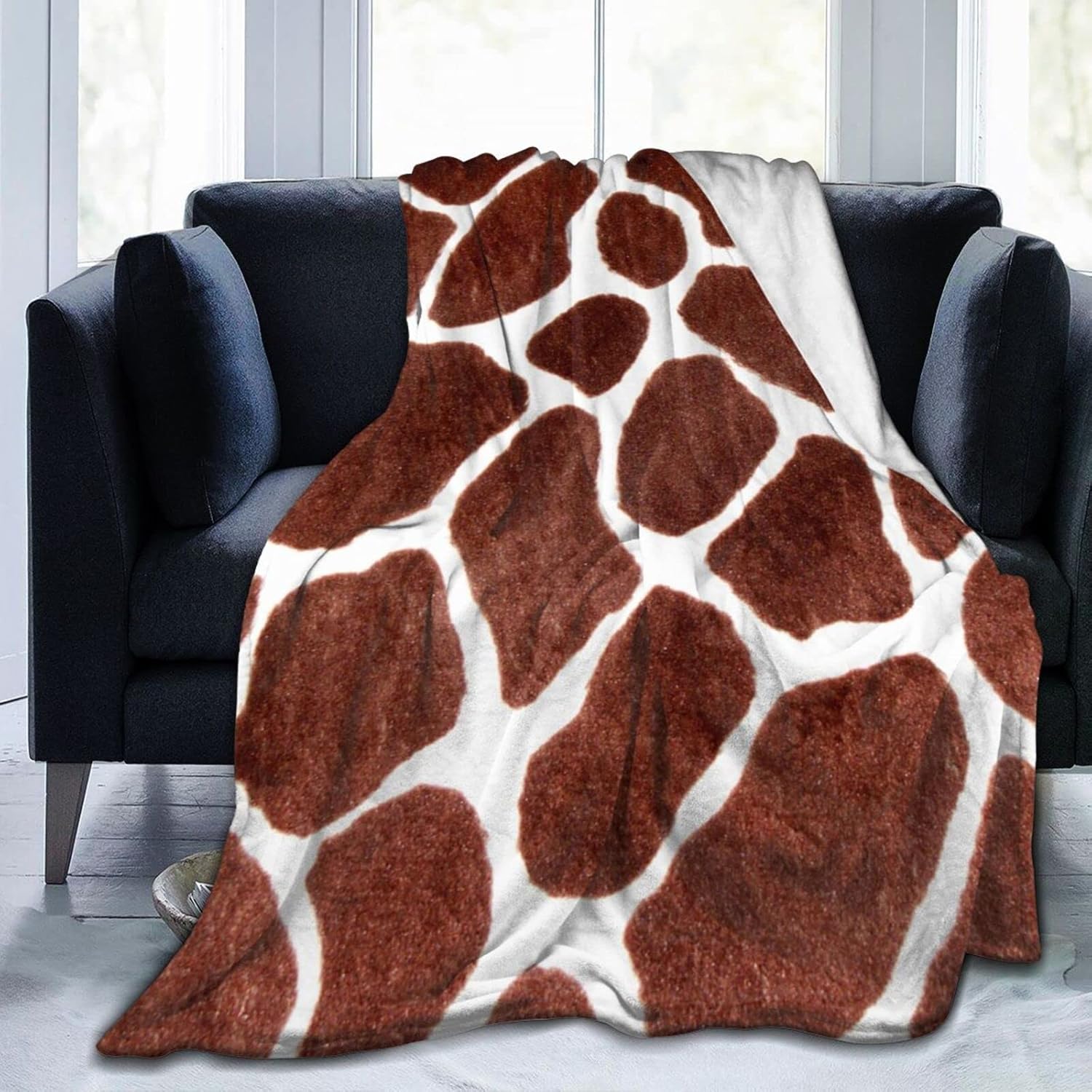 毛布 キリン柄 アニメ 軽量 ブランケット フランネル 洗える 静電気防止 吸湿発熱 暖かい 柔らかい ふわふわ 四季適用 グッズ キャラクター 150×125cm