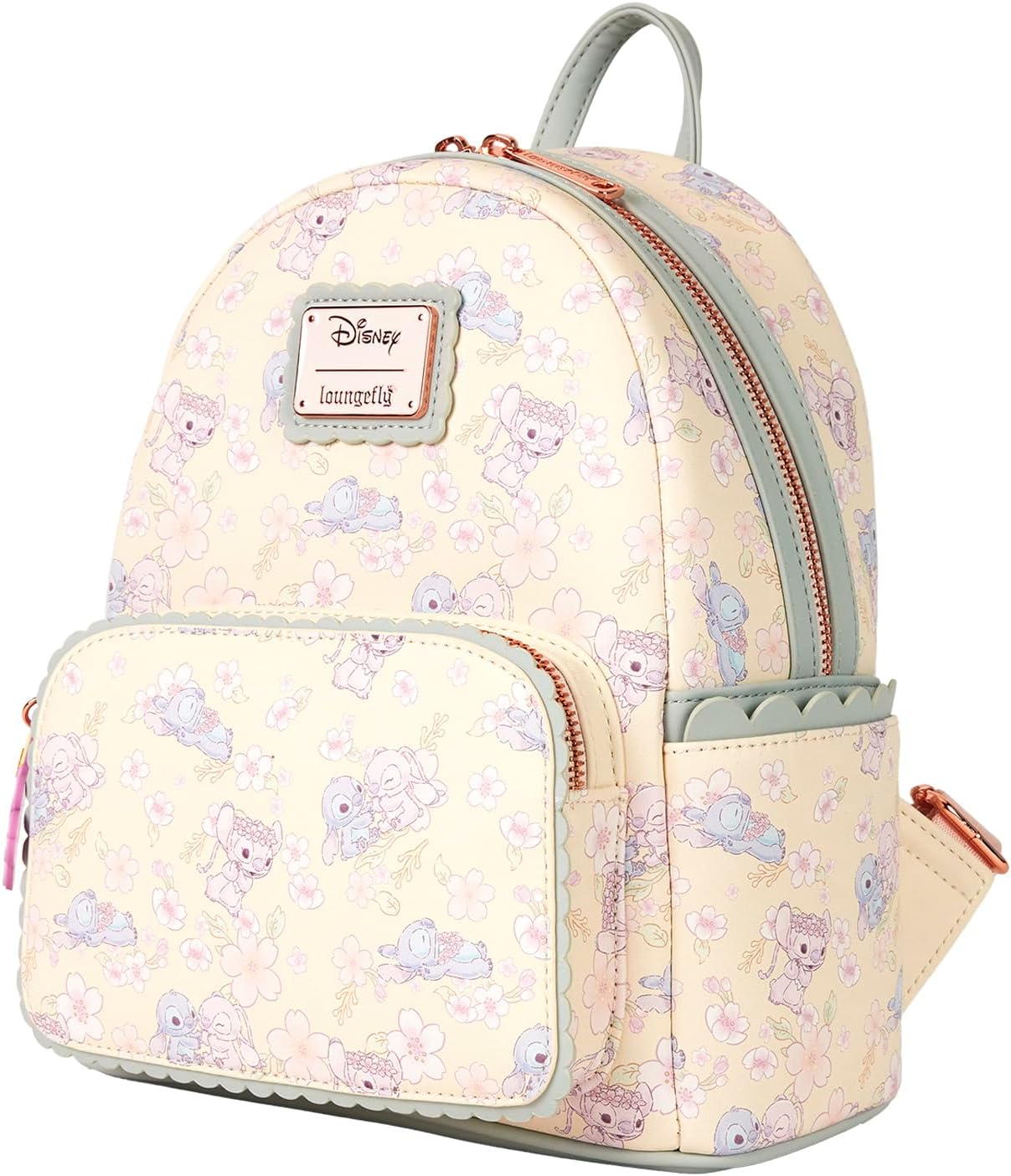 Loungefly Mini mochila Disney Cute Stitch Cherry Blossom