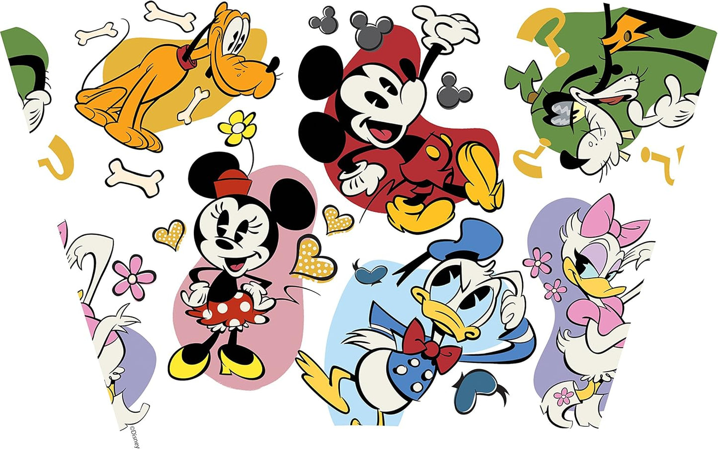 Tervis Disney - Vaso de personajes clásicos con envoltura y tapa negra, 24 onzas, transparente