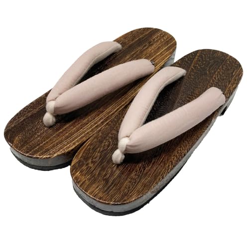 Kyoto Kimono Yuzen Geta Clogs, Women's, Yukata Accessories, Hemp Leaves, Solid Color, Dull Color