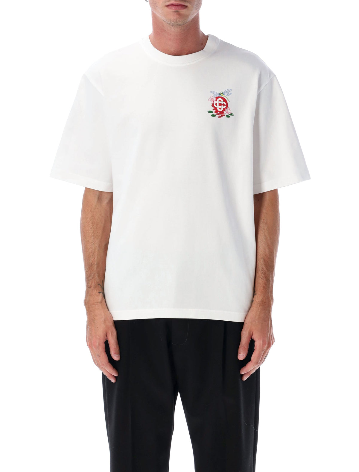 Casablanca カサブランカTシャツとポロスホワイト - Image 2