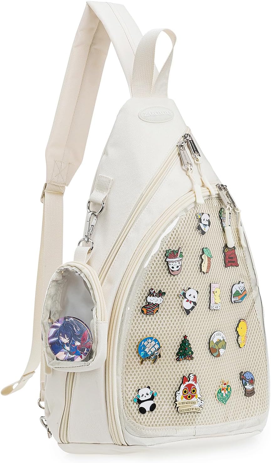 Oxford Ita Bag - Bolsa de hombro individual Mochila para senderismo | Pin Display Esmalte Pines