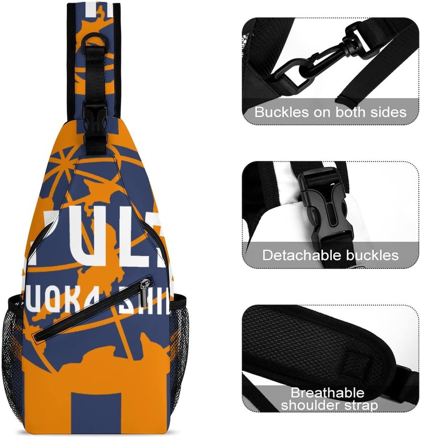 Shimizu S-Pulse Shoulder Bag, Crossbody Bag, Sports, Large Capacity, School Bag, Backpack, Events, Anime, Moe Goods, Multifunctional, Mountain Climbing, Outing, School, Lightweight, Unisex, Gift