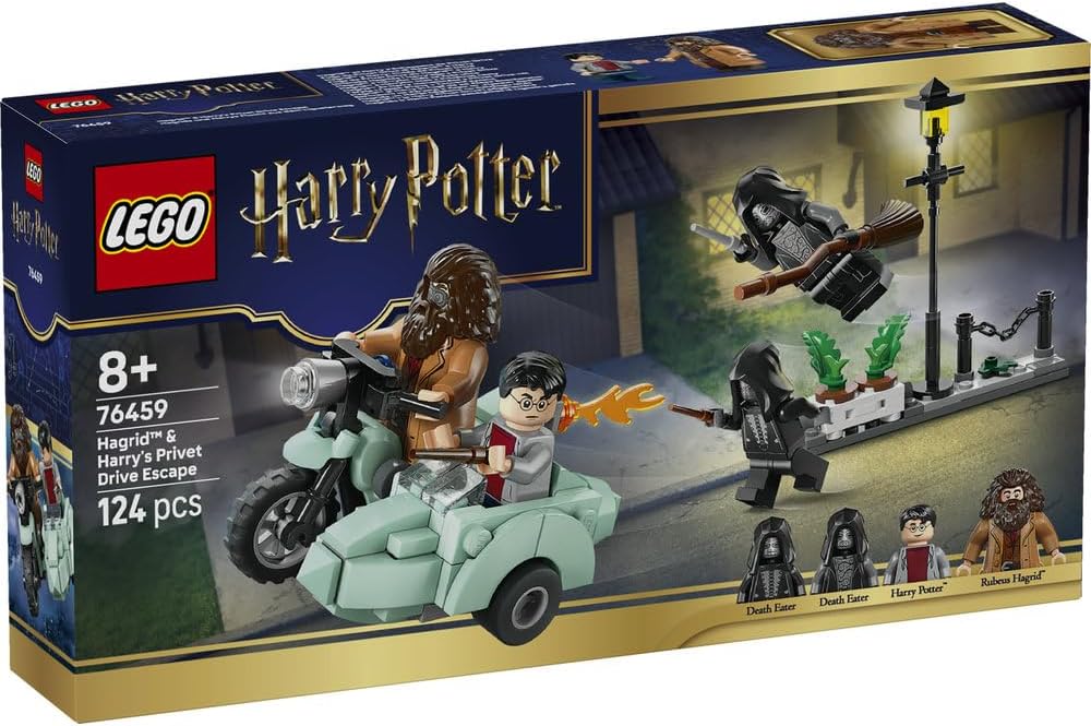 Lego 76459 Harry Potter Hagrid & Harry Prevet Street Escape Player, Boys, Girls, Kids, 8 Years Old, 9 Years Old, 10 Years Old, Elementary School, Harry Potter Merchandise