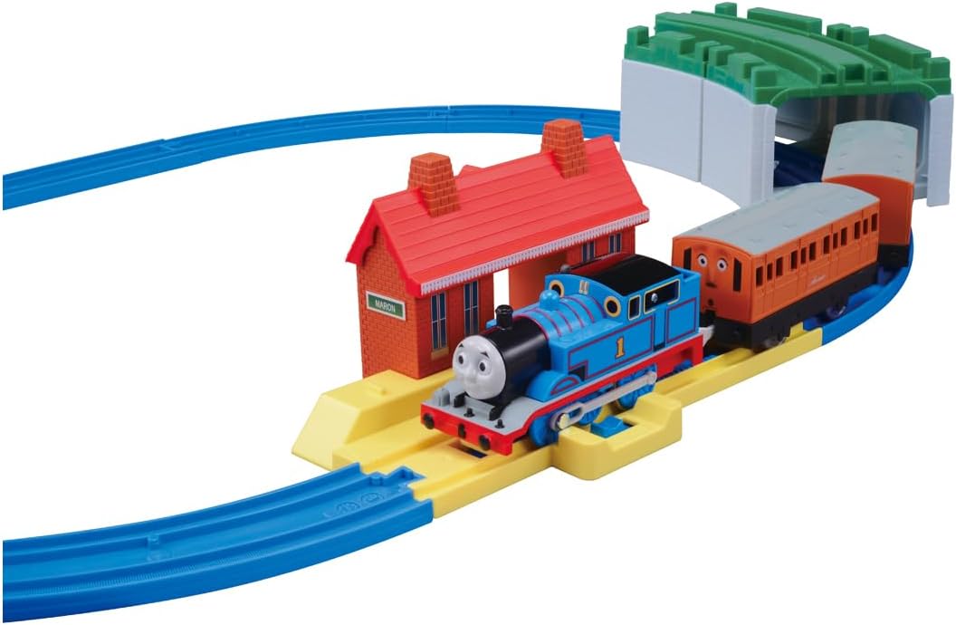 タカラトミー 『 プラレール きかんしゃトーマス ベーシックセット 』 電車 列車 おもちゃ 3歳以上 玩具安全基準合格 STマーク認証 PLARAIL TAKARA TOMY
