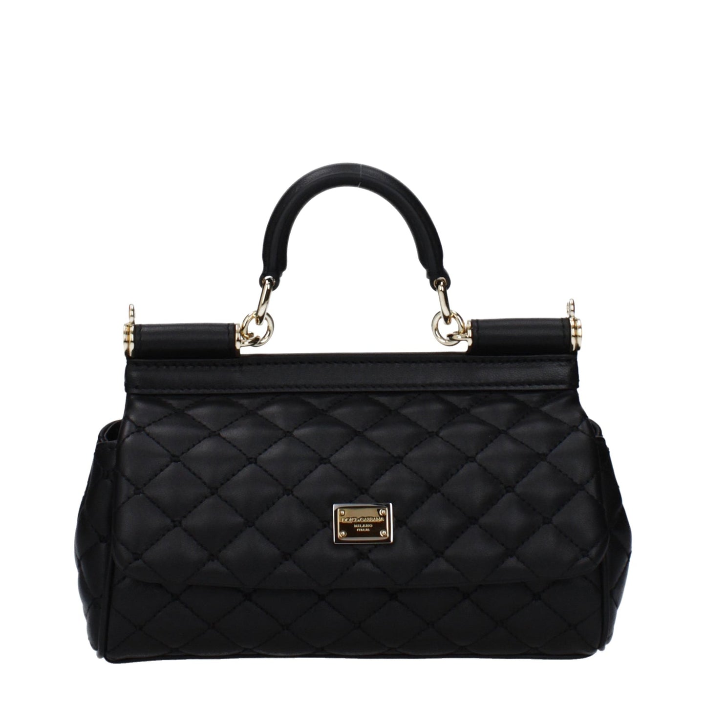 Dolce  Gabbana ドルチェ＆ガッバーナハンドバッグシチリアスモールウーマンレザーブラック - Image 2