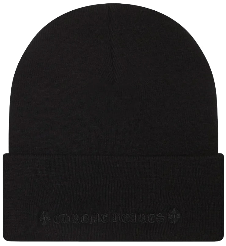 CHROME HEARTS 'ALL BLACK' CH BEANIE