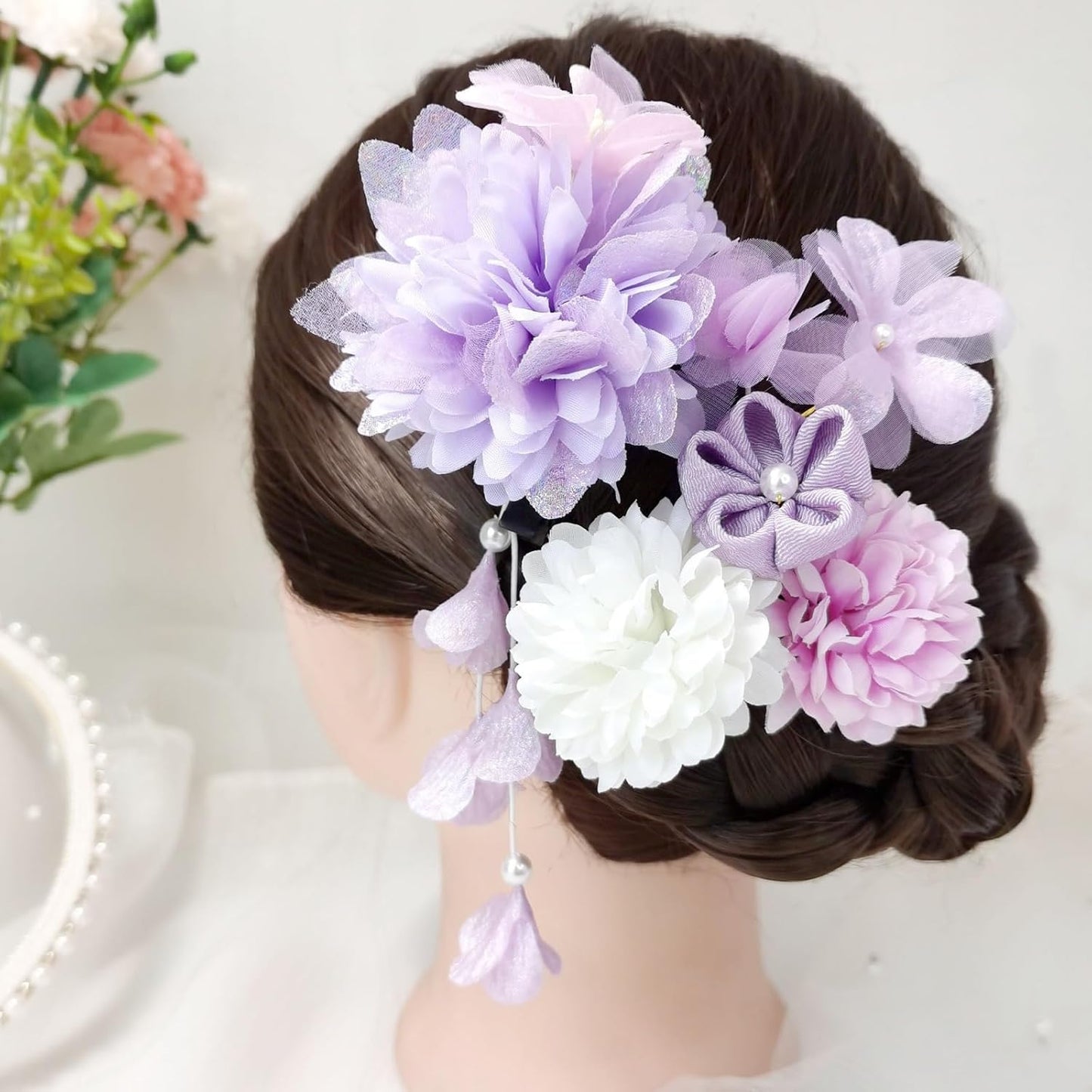 Coming-of-age Ceremony, Japanese Style, Yukata, Popular, Graduation Ceremony, Wedding, Shichi-Go-San Party, Thank You Party, New Year, Fireworks Display, Flowers, Dry Flowers, Hair Clip, Hair