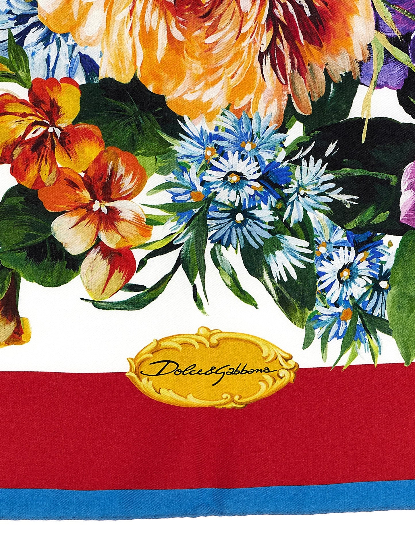 Dolce  Gabbana ドルチェ＆ガッバーナ花柄のプリントスカーフ - Image 2