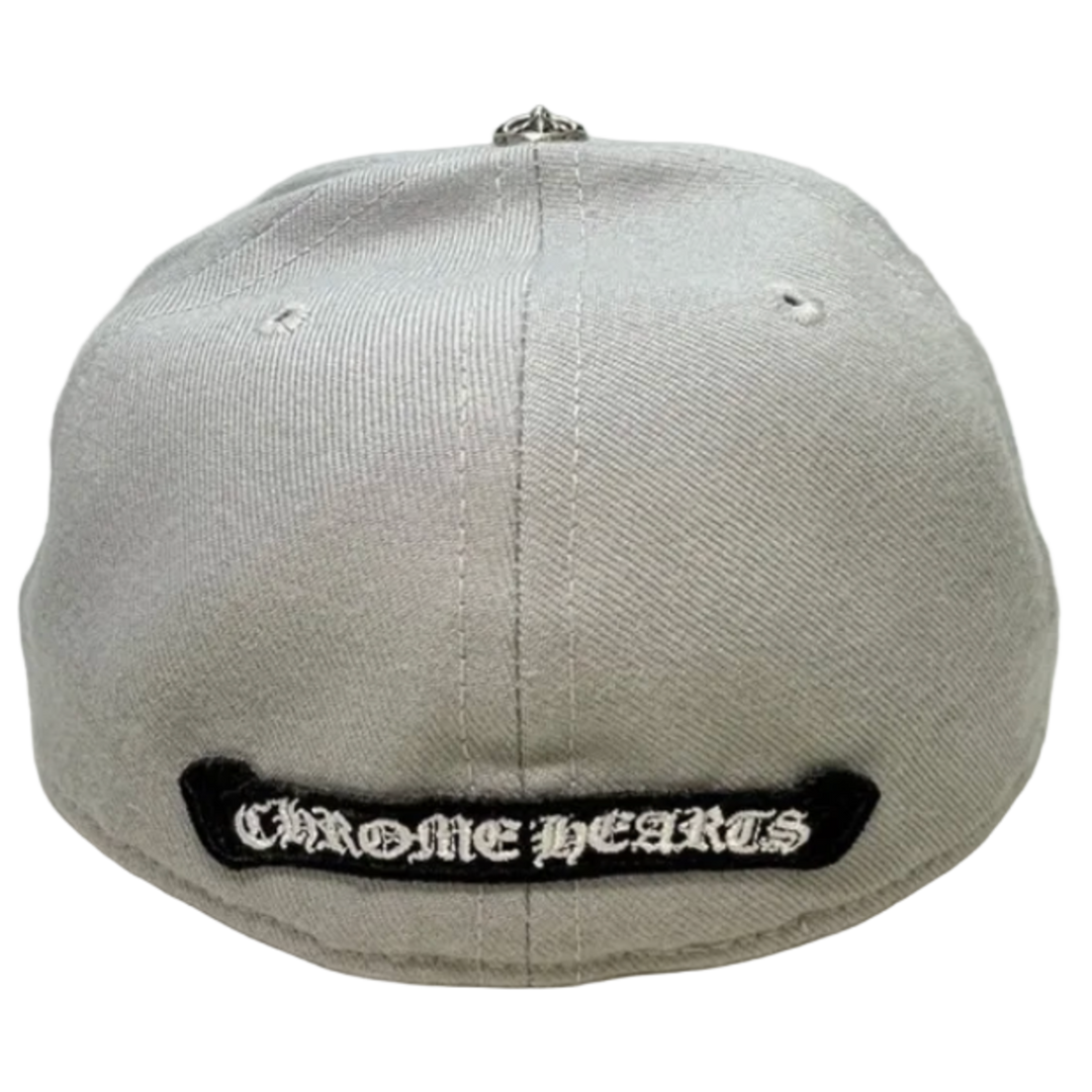 CHROME HEARTS 'GREY' FITTED BASEBALL HAT