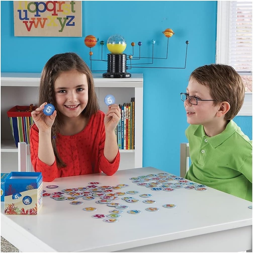 Learning Resources (Learning Resources) Math Toy Addition Game 10 Search Card Game Authentic Product LER1771