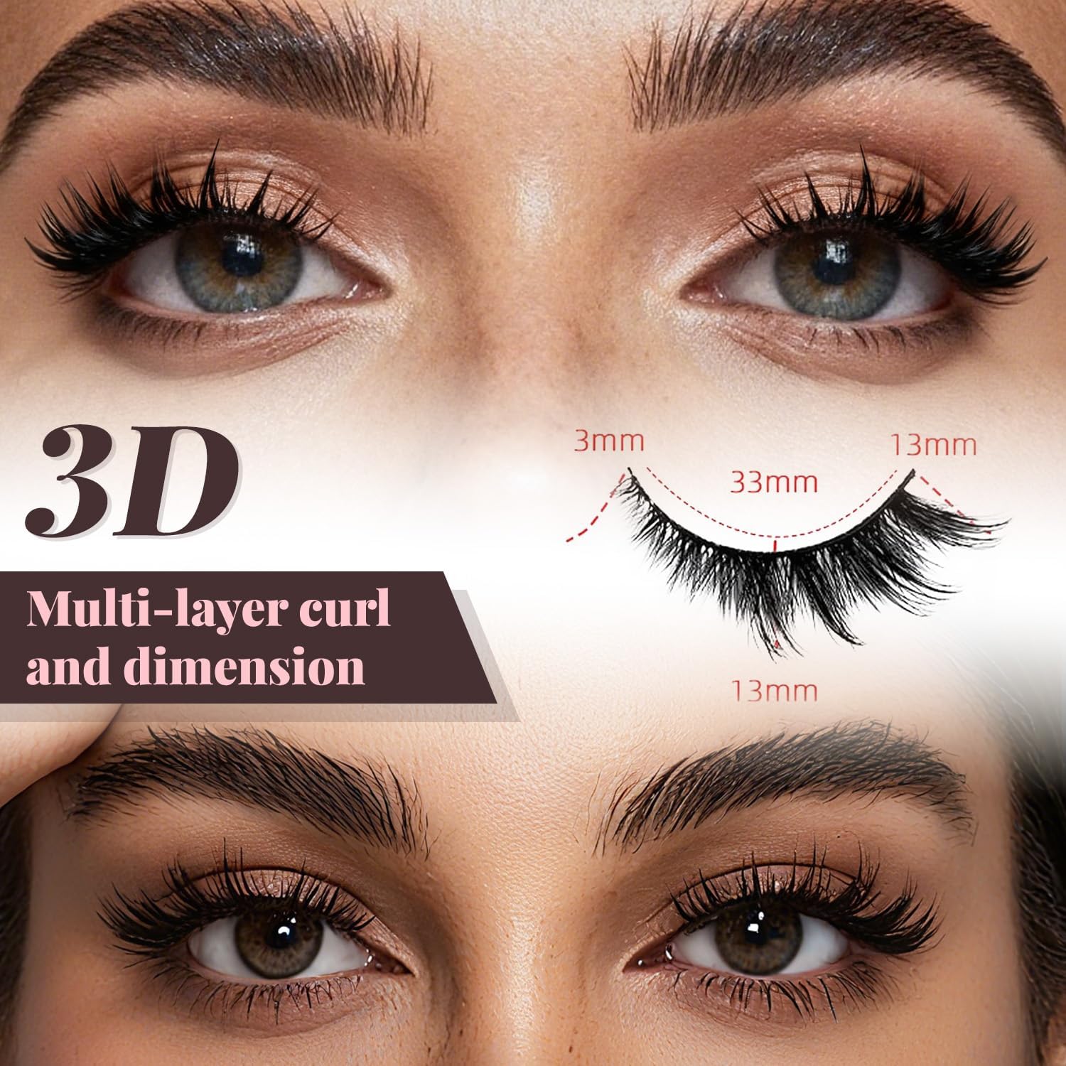 BOROLA 5 Pairs Fox Eye False Eyelashes, 3D Volume Angled Up Flying Grash, Fluffy Thick Curl Eyelashes, Strip Lashes for Stage Cosplay Girls Group Makeup (Style B)