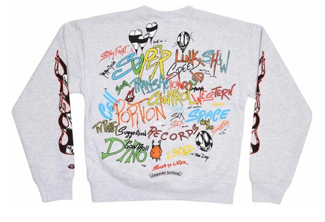CHROME HEARTS MATTY BOY 'BRAIN' CREWNECK
