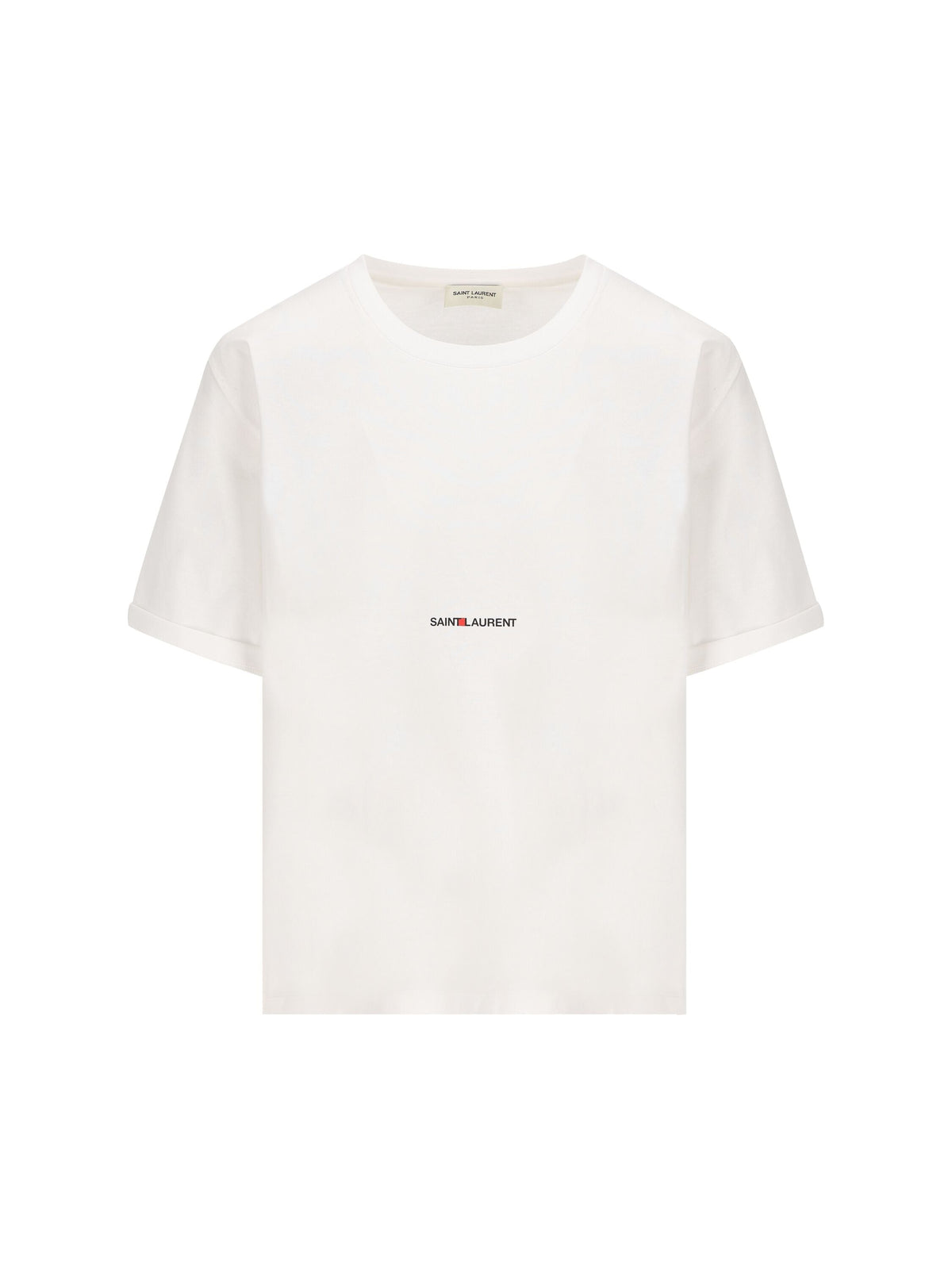 Saint セントローランTシャツ女性オーガニックコットンホワイト - Image 2