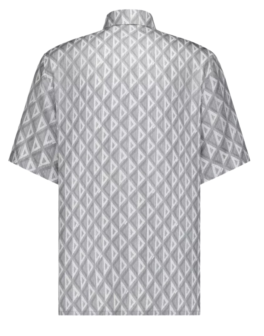 DIOR 'GREY' DIAMOND BERMUDA SHIRT