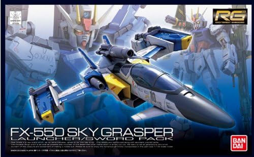 Bandai Hobby RG #6 Skygrasper with Launcher/Sword Pack "Gudnam Seed" Model Kit (1/144 Scale)