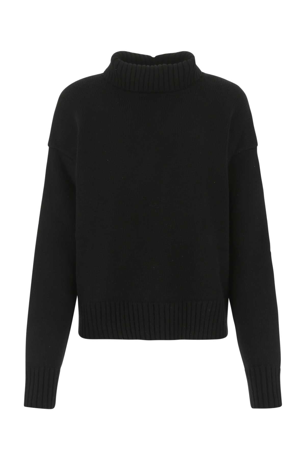 Jil Jil Sander Black Cashmereブレンド特大のセーター - Image 2