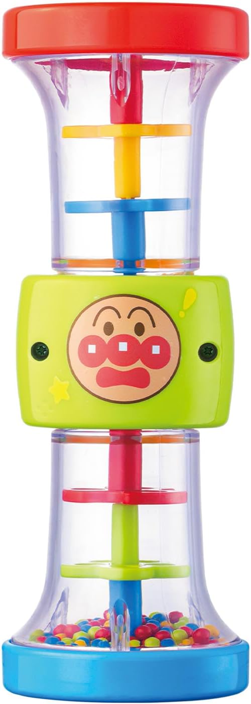 Bandai - Brain Development - 3-Way Zazar Rattle for Crawling and Hand Play! Anpanman for Ages 6 Months and Up