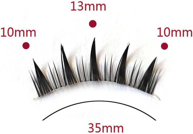 5 Pairs Wet Eyelashes False Eyelashes Japanese Thick Anime False Eyelashes Long Dramatic Eyelashes for Comic Cosplay (Style 02)