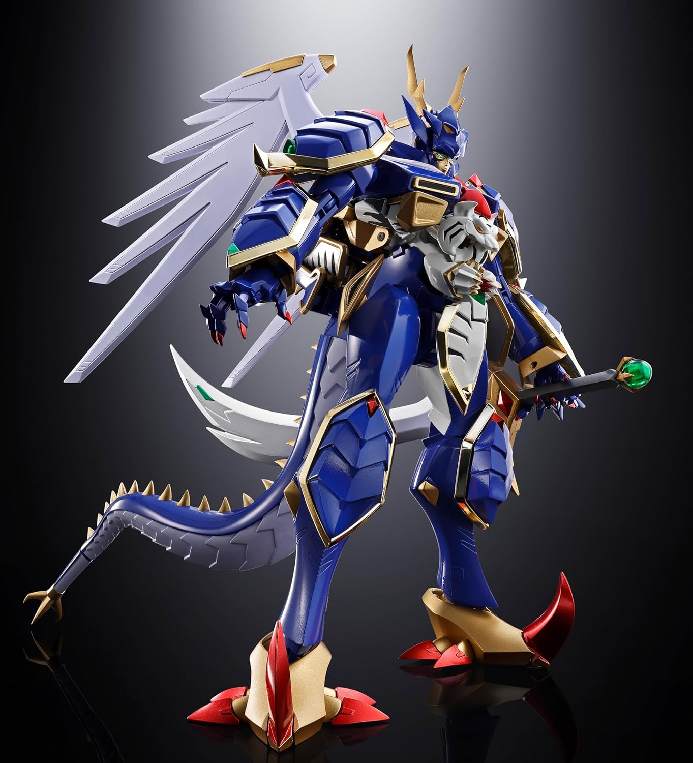 Tamashi Nations Soul of Chogokin Super Robot War OG GX-119 Ryuu-Oh, Approx. 8.3 inches (210 mm) & 7.9 inches (200 mm) Diecast, ABS & PVC Pre-painted Action Figure