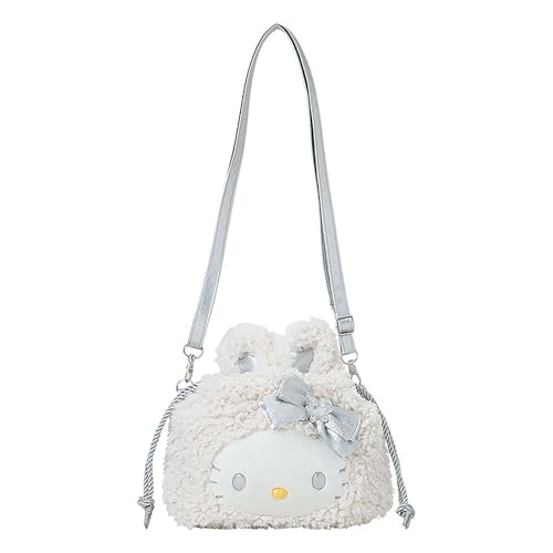 Sanrio 2-Way Drawstring Shoulder Bag (Fluffy Snow Rabbit)