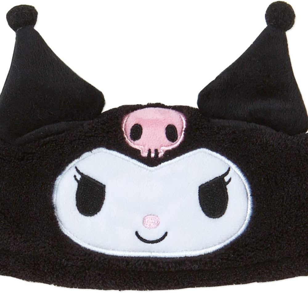 Sanrio 986216 Sanrio Kuromi Headband, Black, Character Hair Turban/Hair Band, Facial Cleansing & Makeup, One Size Fits Most, For Girls