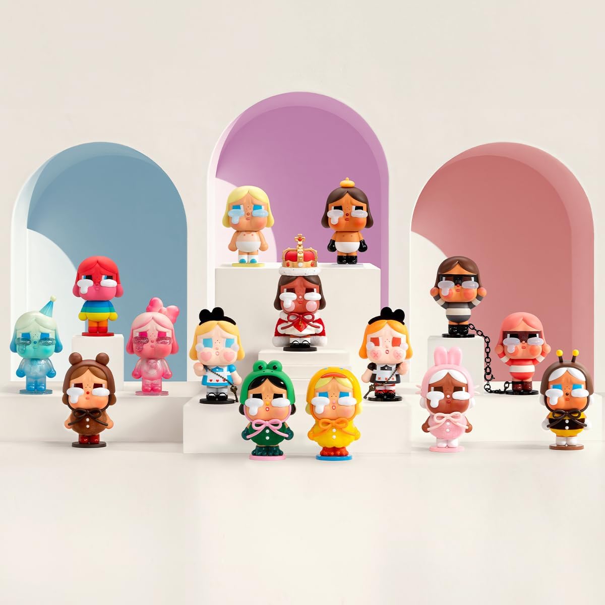 POP MART CRYBABY Crying Again Series (1 Piece), Pop-Mart Toy Toy Toy Plastic Model Premium Toy PVC Soft Vinyl Original Character Birthday Gift