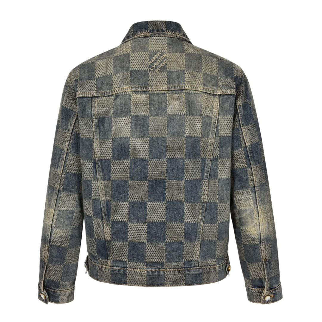 LOUIS VUITTON 'WASHED DENIM' DAMIER JACKET