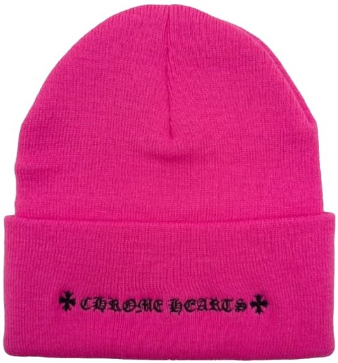CHROME HEARTS CH PINK BEANIE