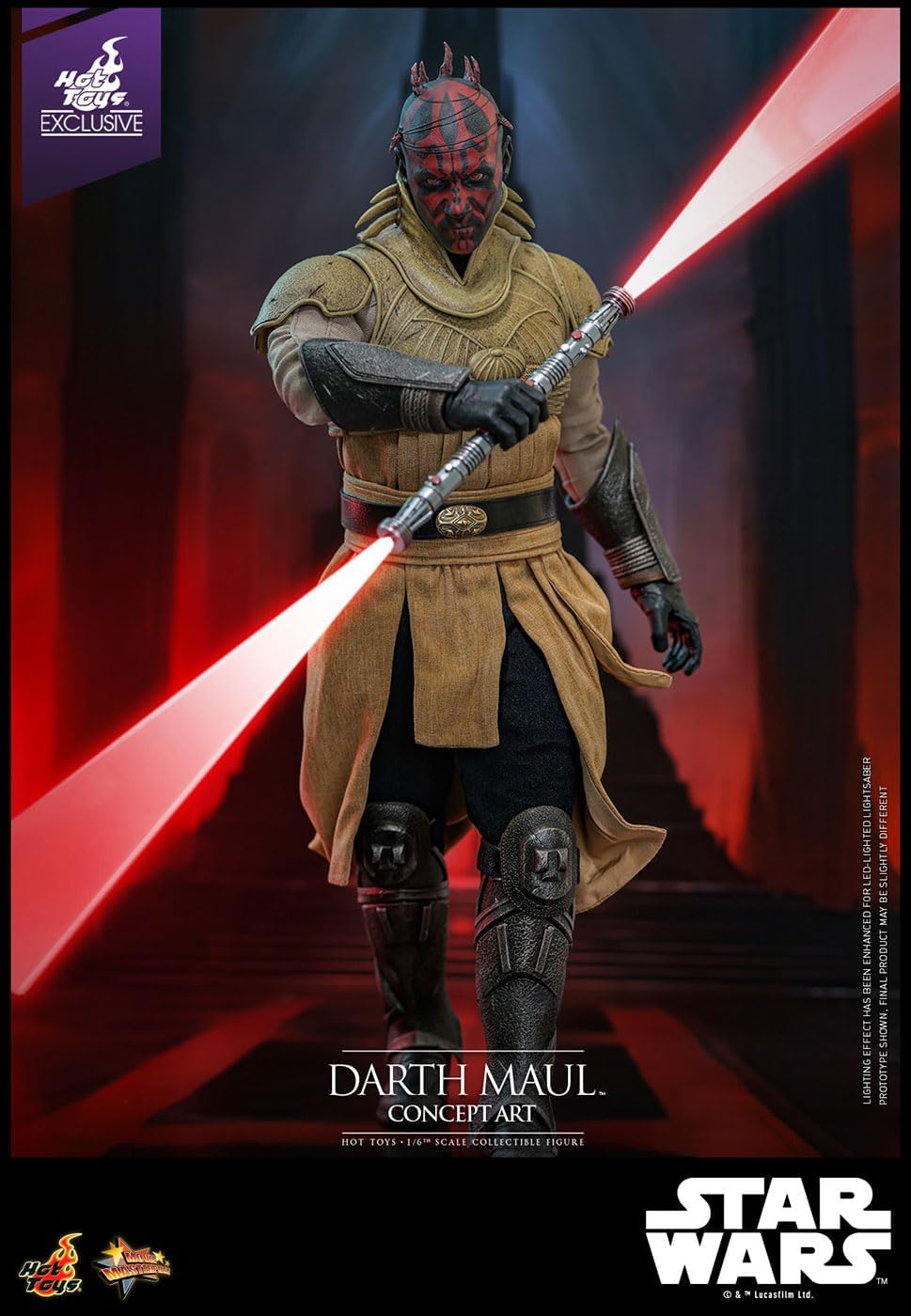 Movie Masterpiece Star Wars Episode 1 / Phantom Menus 1/6 Scale Figure Darth Maul (Concept Art) (Includes Bonus Sleeve)