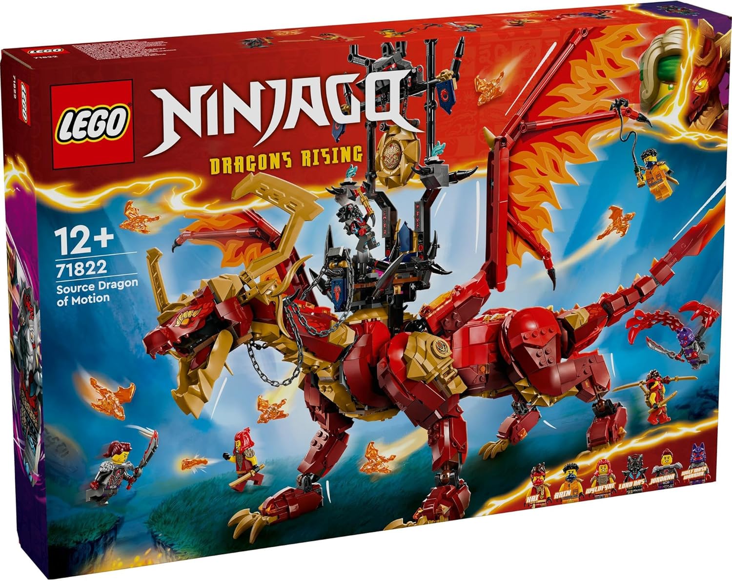 LEGO 71822 Ninjago Source Dragon Motion Toy Toy Present, Blocks, Boys, Girls, Children, 11, 12, 13, 14