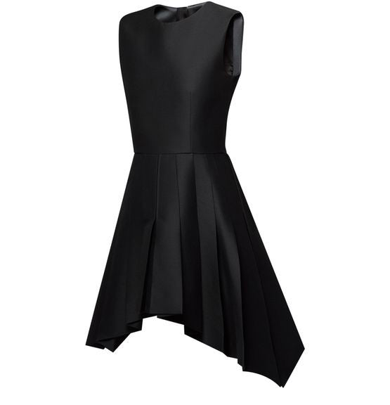 LOUIS VUITTON Asymmetrical Box Pleat Dress - Image 2