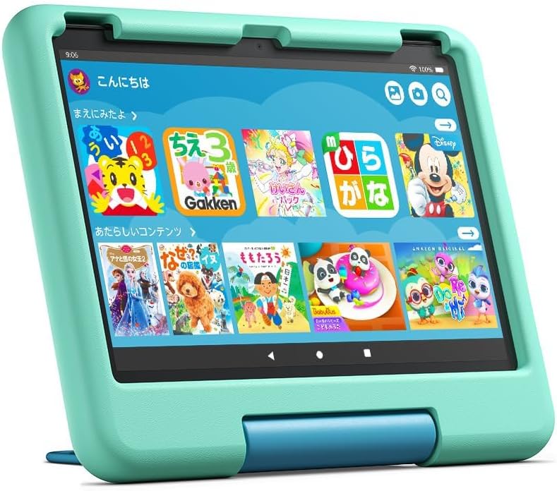 Fire HD 10 キッズモデル (10インチ) グリーン 対象年齢3歳から 数千点のキッズコンテンツが1年間使い放題