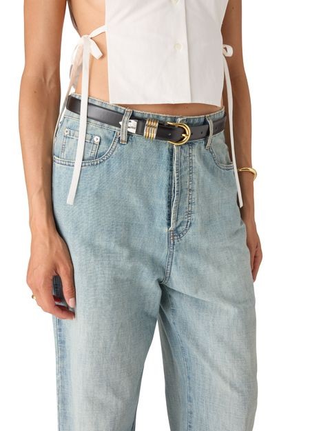 DÉHANCHE Hollyhock mixed-finish belt - Image 2