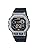 Casio Sports Gear Digital Men's Wristwatch, 60 Lap Memory Function, WS-1400H Series, Overseas Model, Silver x Black WS-1400H-1BV