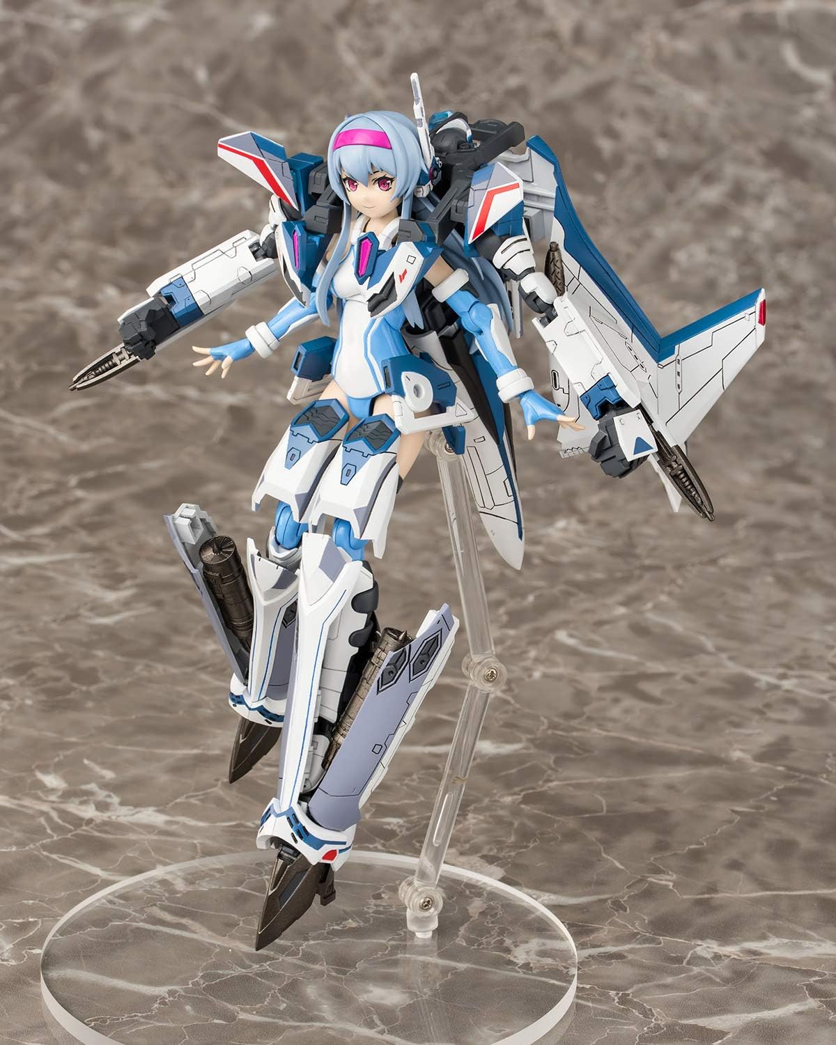 Aoshima Bunka Kyozai VFG Macross Delta VF-31J Siegfried Total Height 6.1 in (155 mm) Color Coded Plastic Model MC-01