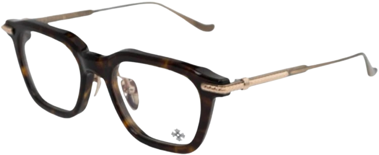 CHROME HEARTS 'CUMPTION' DARK TORTOISE SUNGLASSES