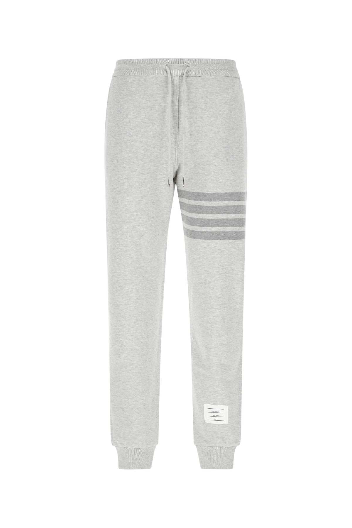 Thom Thom Browne Melange Grey Cotton Joggers - Image 2