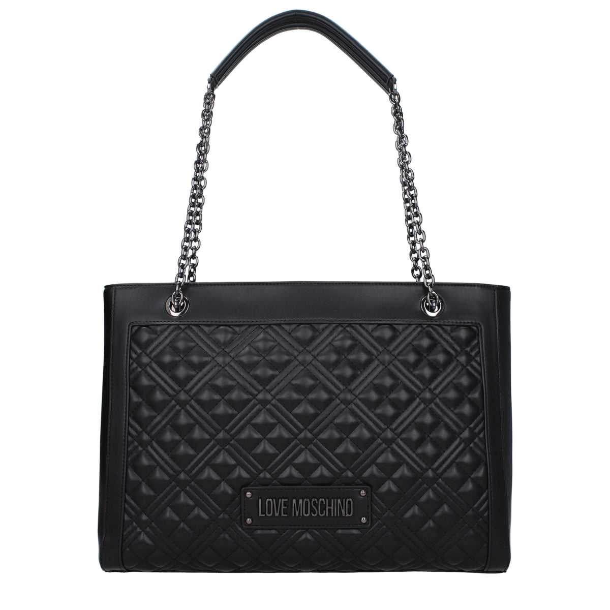 Moschino モスキーノのショルダーバッグが大好きな女性ポリウレタンブラック - Image 2
