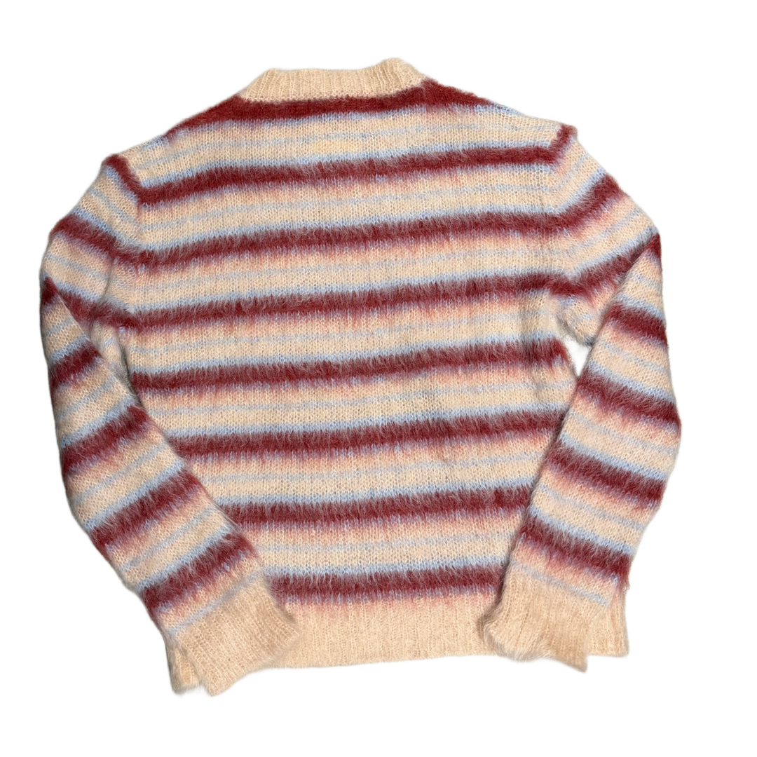 MARNI 'NEUTRAL TAN' MOHAIR STRIPE SWEATER